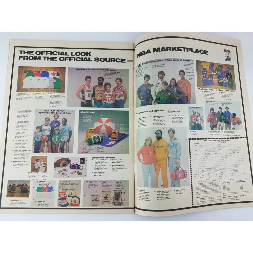 RARE Vtg 1984 NBA Today Newspaper Magazine Basketball UTAH JAZZ Dantley